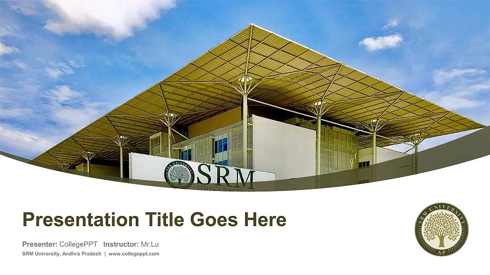 SRM University, Andhra Pradesh Course/Courseware Creation PPT Template16:9 ratio PPT effect preview image