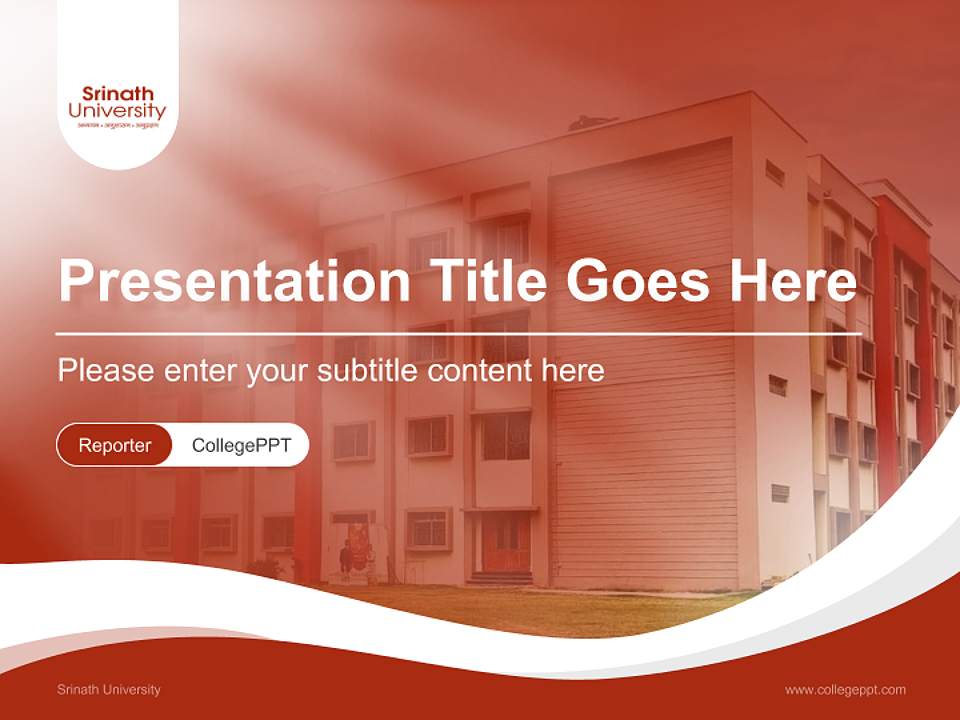 Srinath University Lecture Sharing and Networking Event PPT Template4:3 ratio PPT effect preview image4