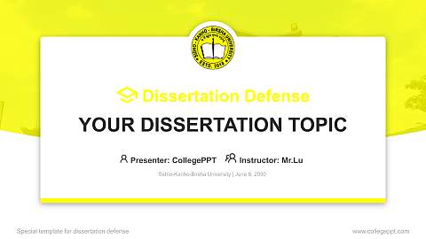Sidho-Kanho-Birsha University Graduation Thesis Defense PPT Template