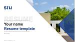 SR University Resume Templat PPT
