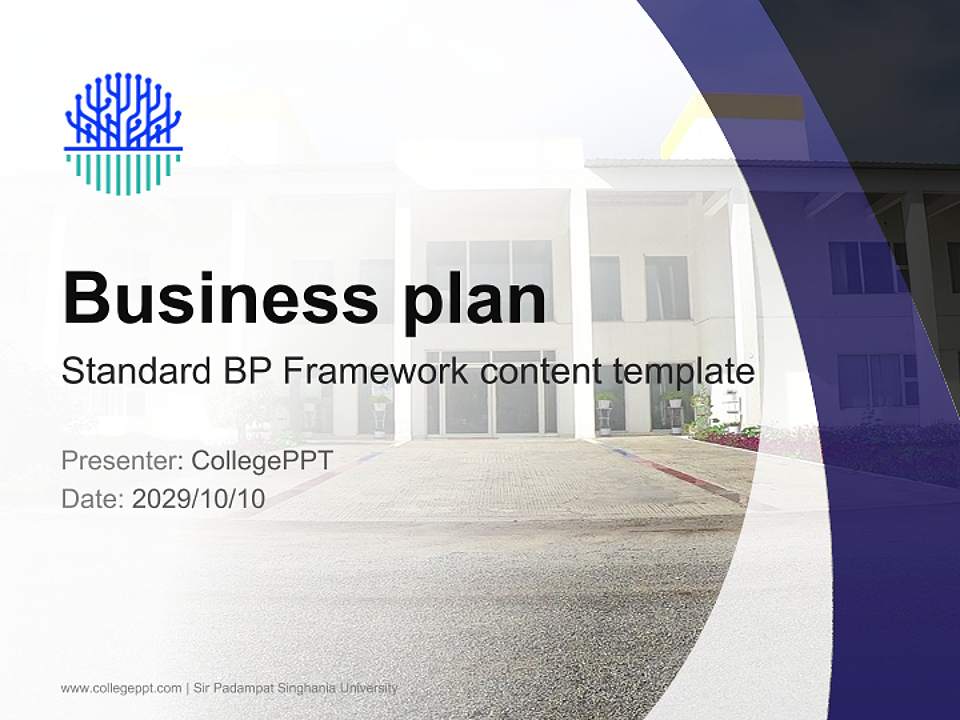 Sir Padampat Singhania University Competition/Entrepreneurship Contest PPT Template4:3 ratio PPT effect preview image9