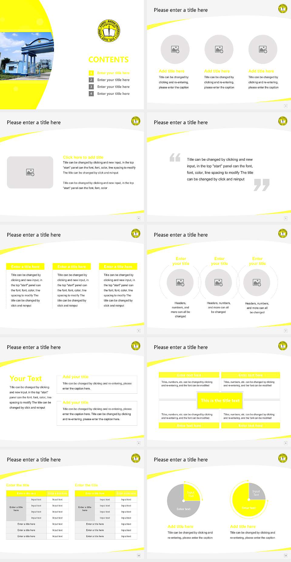 Sidho-Kanho-Birsha University Course/Courseware Creation PPT Template4:3 ratio PPT effect preview image2