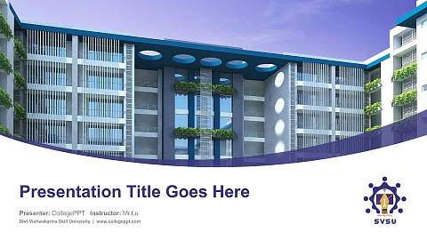 Shri Vishwakarma Skill University Course/Courseware Creation PPT Template