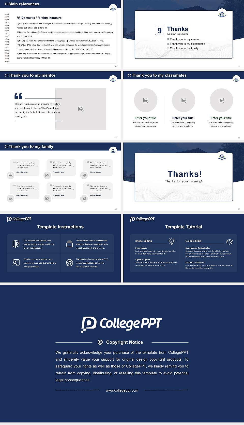 Spicer Adventist University Graduation Thesis Defense PPT Template16:9 ratio PPT effect preview image7