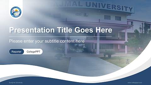 Surajmal University Lecture Sharing and Networking Event PPT Template