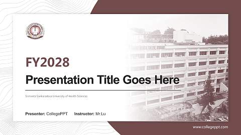 Srimanta Sankaradeva University of Health Sciences Academic Presentation/Research Findings Report PPT Template