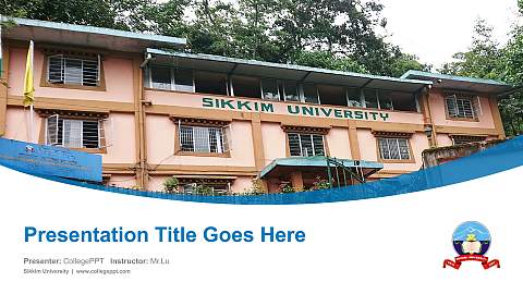 Sikkim University Course/Courseware Creation PPT Template