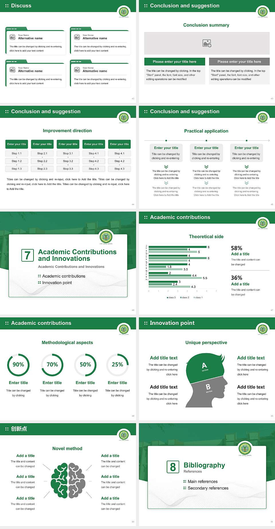 Swami Keshwanand Rajasthan Agricultural University Graduation Thesis Defense PPT Template4:3 ratio PPT effect preview image6