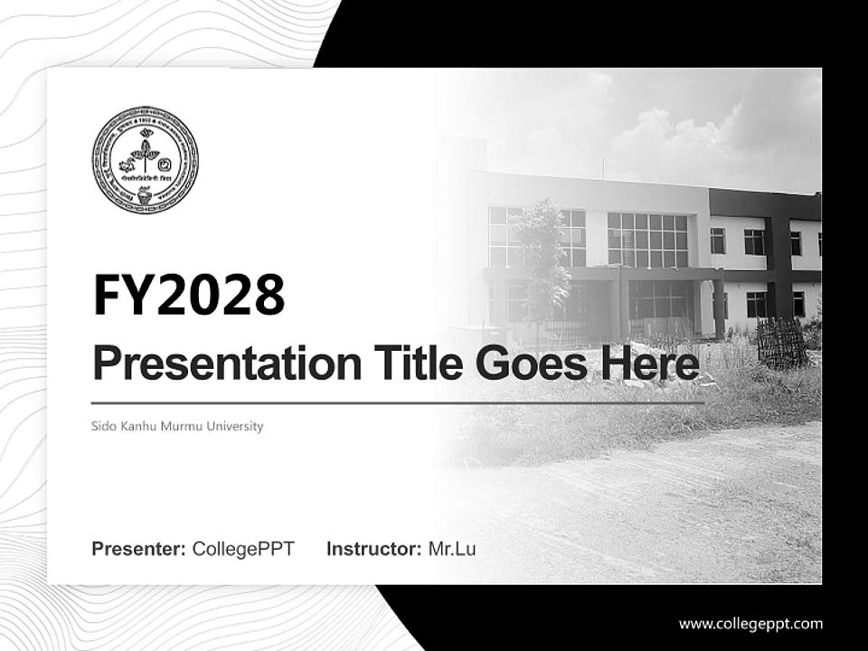 Sido Kanhu Murmu University Academic Presentation/Research Findings Report PPT Template4:3 ratio PPT effect preview image5