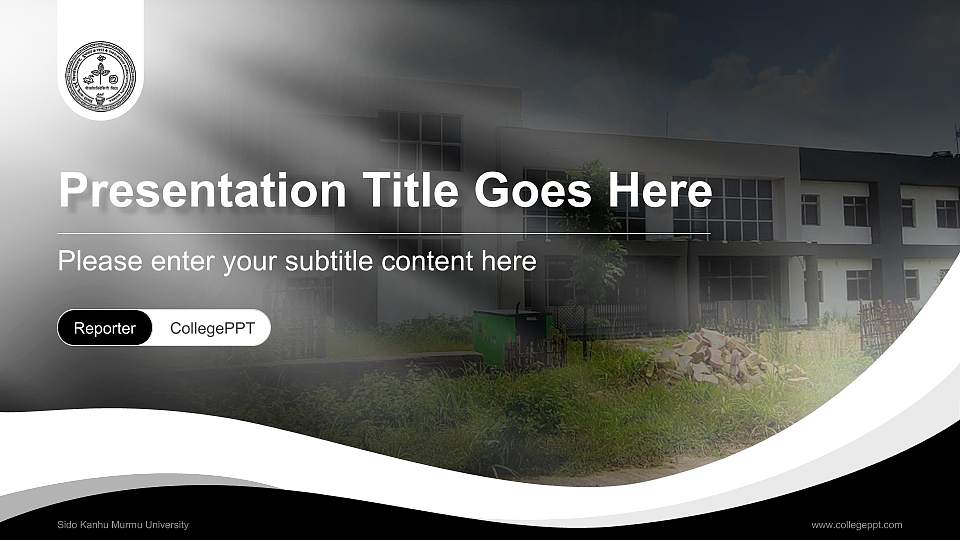 Sido Kanhu Murmu University Lecture Sharing and Networking Event PPT Template16:9 ratio PPT effect preview image