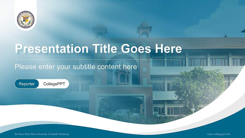 Sri Guru Ram Das University of Health Sciences Lecture Sharing and Networking Event PPT Template16:9 ratio PPT effect preview image