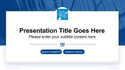 Sri Aurobindo University National Scholarship Defense PPT Template