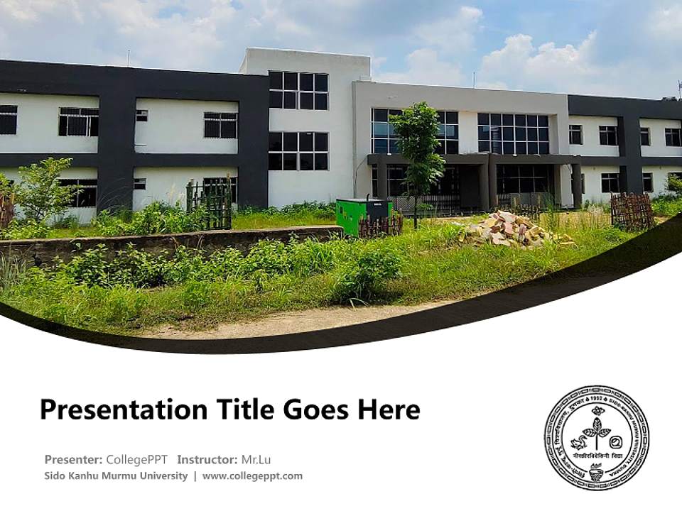 Sido Kanhu Murmu University Course/Courseware Creation PPT Template4:3 ratio PPT effect preview image5