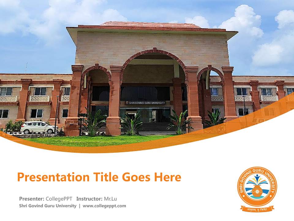 Shri Govind Guru University Course/Courseware Creation PPT Template4:3 ratio PPT effect preview image5