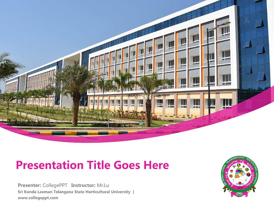 Sri Konda Laxman Telangana State Horticultural University Course/Courseware Creation PPT Template4:3 ratio PPT effect preview image5
