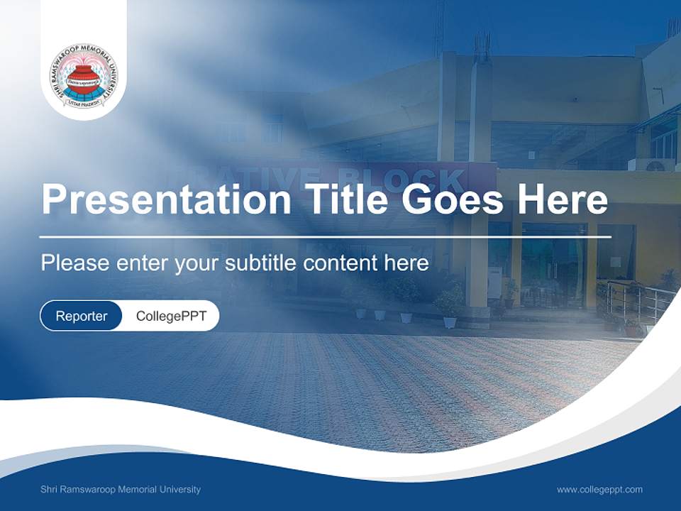 Shri Ramswaroop Memorial University Lecture Sharing and Networking Event PPT Template4:3 ratio PPT effect preview image4