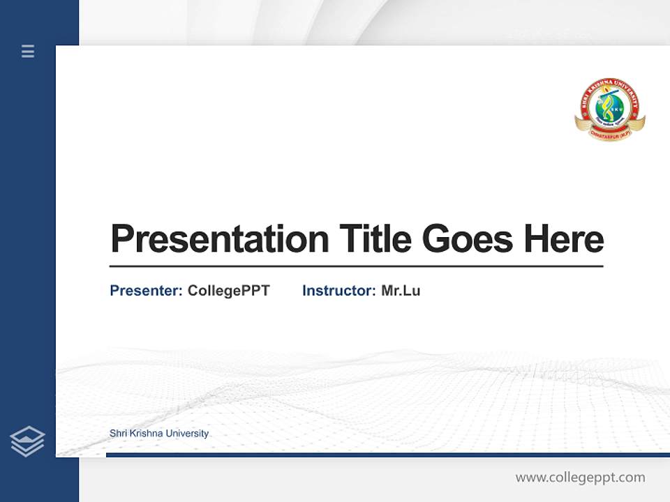 Shri Krishna University Thesis Proposal/Graduation Defense PPT Template4:3 ratio PPT effect preview image5