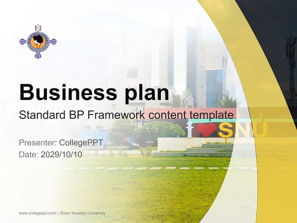 Sister Nivedita University Competition/Entrepreneurship Contest PPT Template4:3 ratio PPT effect preview image9