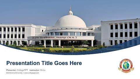 Shri Krishna University Course/Courseware Creation PPT Template