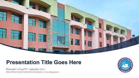 Shri Lal Bahadur Shastri National Sanskrit University Course/Courseware Creation PPT Template