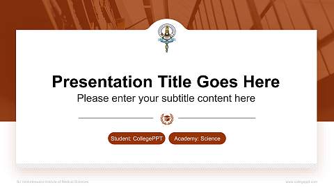 Sri Venkateswara Institute of Medical Sciences National Scholarship Defense PPT Template