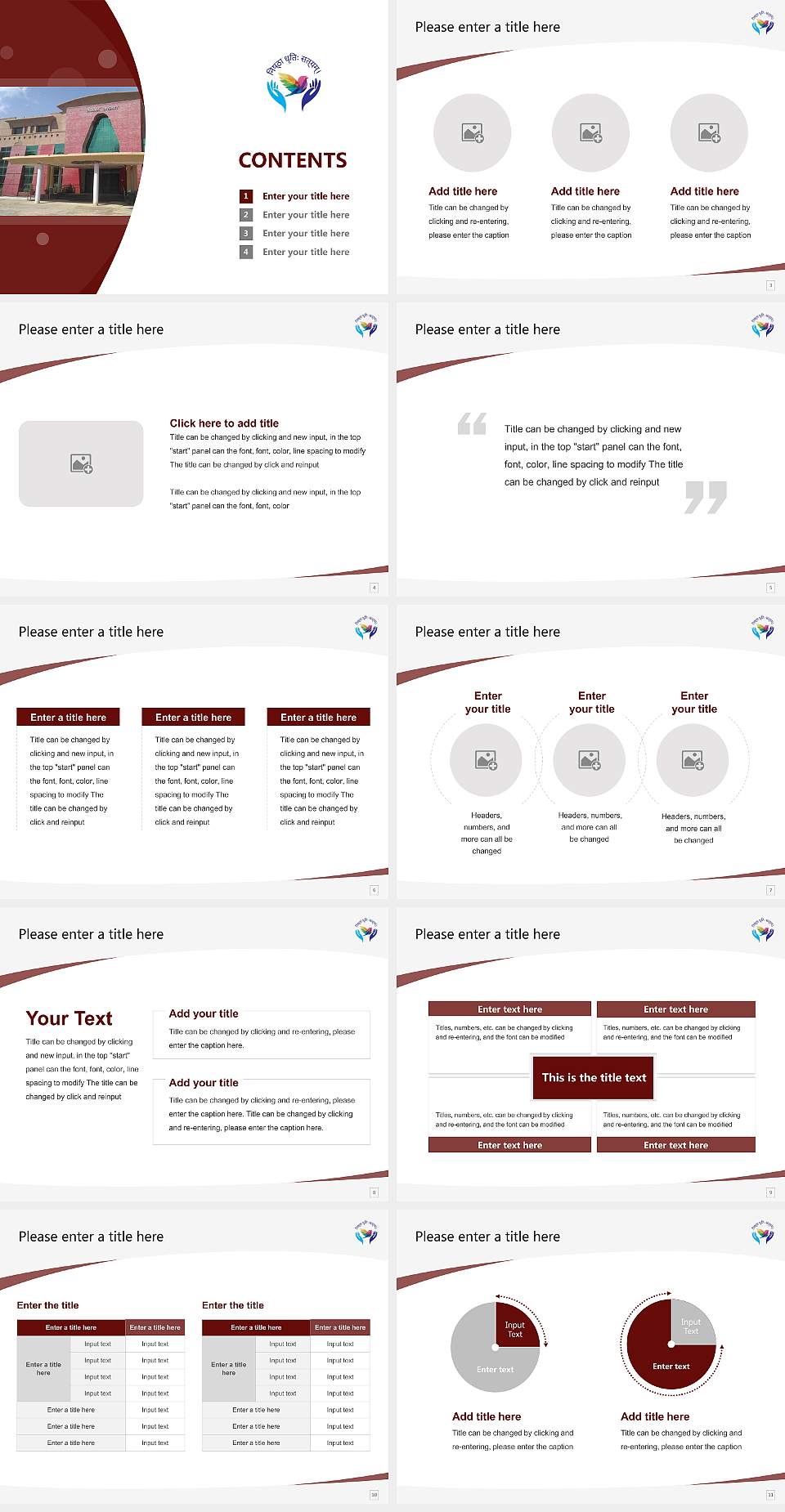Singhania University Course/Courseware Creation PPT Template4:3 ratio PPT effect preview image2
