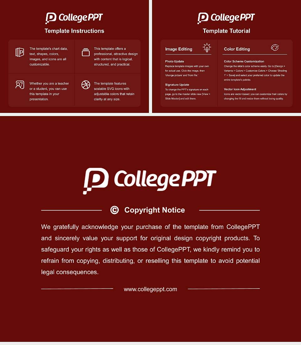 Singhania University Course/Courseware Creation PPT Template4:3 ratio PPT effect preview image5