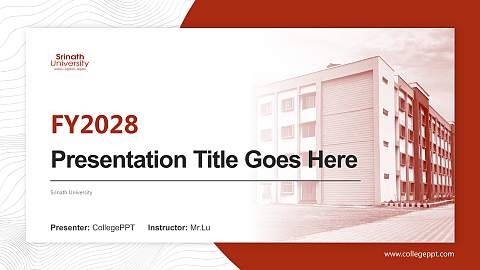 Srinath University Academic Presentation/Research Findings Report PPT Template