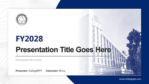 Sreenarayanaguru Open University Academic Presentation/Research Findings Report PPT Template