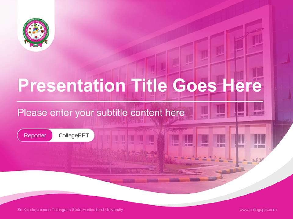 Sri Konda Laxman Telangana State Horticultural University Lecture Sharing and Networking Event PPT Template4:3 ratio PPT effect preview image4