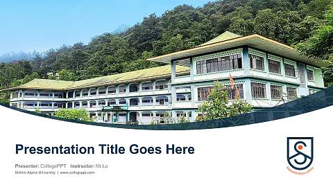 Sikkim Alpine University Course/Courseware Creation PPT Template
