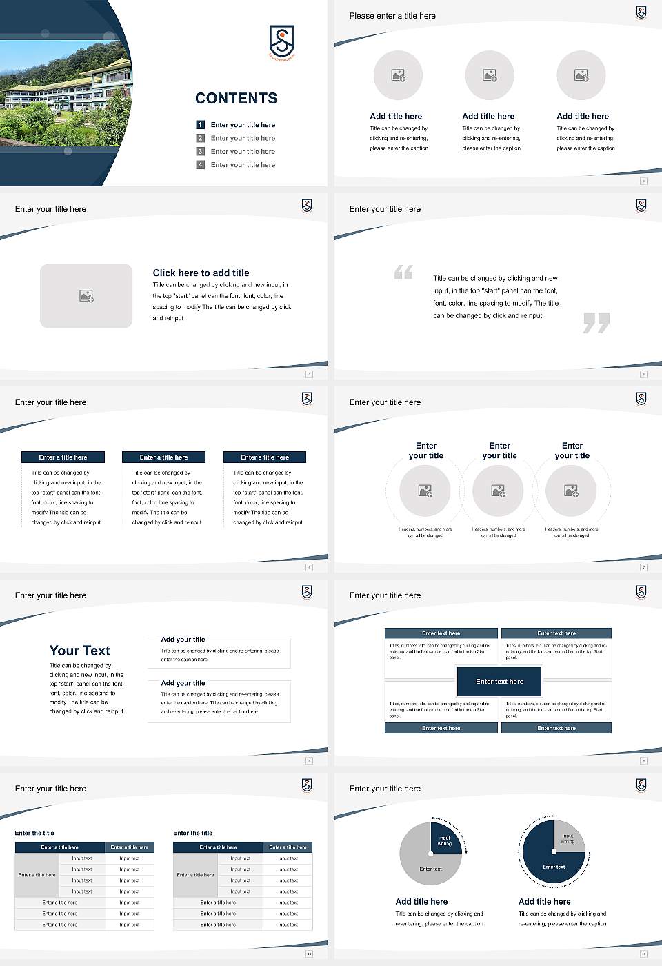 Sikkim Alpine University Course/Courseware Creation PPT Template16:9 ratio PPT effect preview image2