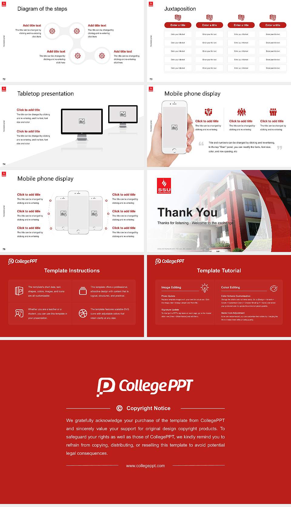Sri Sai University Competition/Entrepreneurship Contest PPT Template16:9 ratio PPT effect preview image9