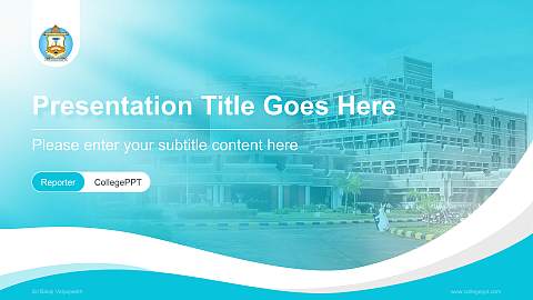 Sri Balaji Vidyapeeth Lecture Sharing and Networking Event PPT Template