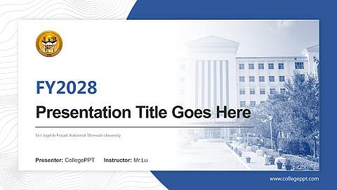 Shri Jagdish Prasad Jhabarmal Tibrewala University Academic Presentation/Research Findings Report PPT Template