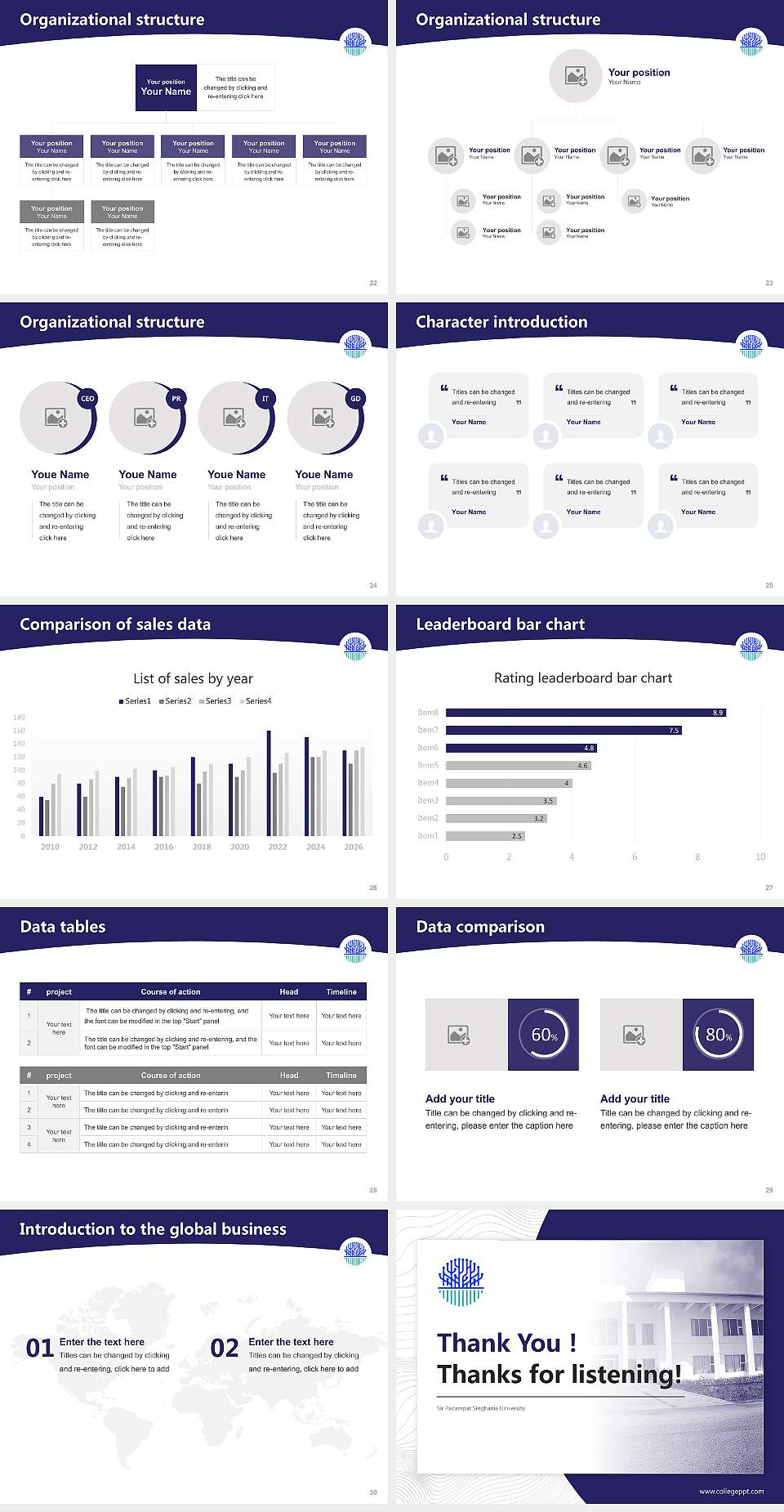 Sir Padampat Singhania University Academic Presentation/Research Findings Report PPT Template4:3 ratio PPT effect preview image4