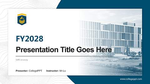 SKIPS University Academic Presentation/Research Findings Report PPT Template