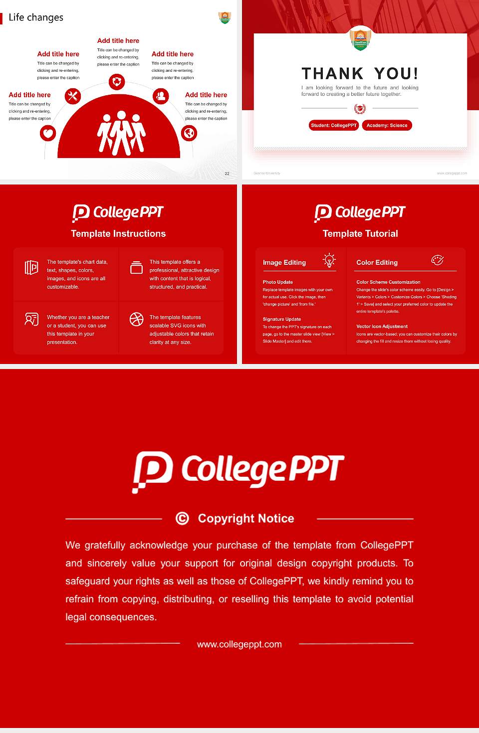 Sunrise University National Scholarship Defense PPT Template4:3 ratio PPT effect preview image4