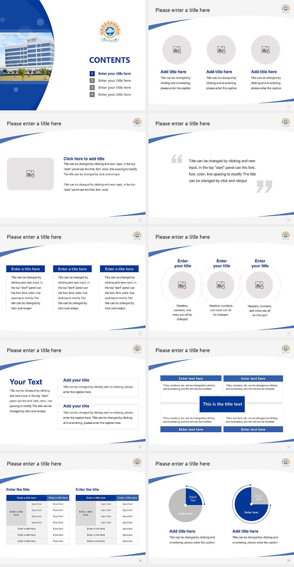 SRM University, Haryana Course/Courseware Creation PPT Template4:3 ratio PPT effect preview image2