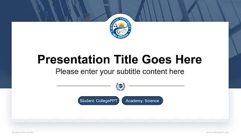 Surajmal University National Scholarship Defense PPT Template