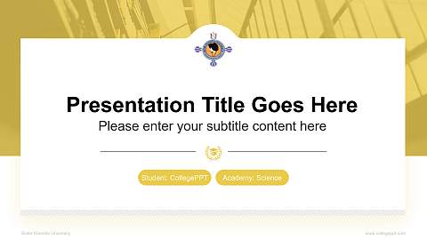 Sister Nivedita University National Scholarship Defense PPT Template