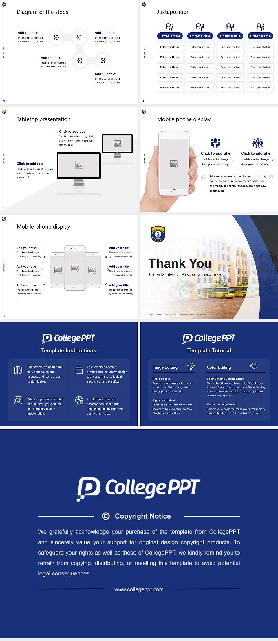 Shri Shankaracharya Professional University Competition/Entrepreneurship Contest PPT Template4:3 ratio PPT effect preview image9