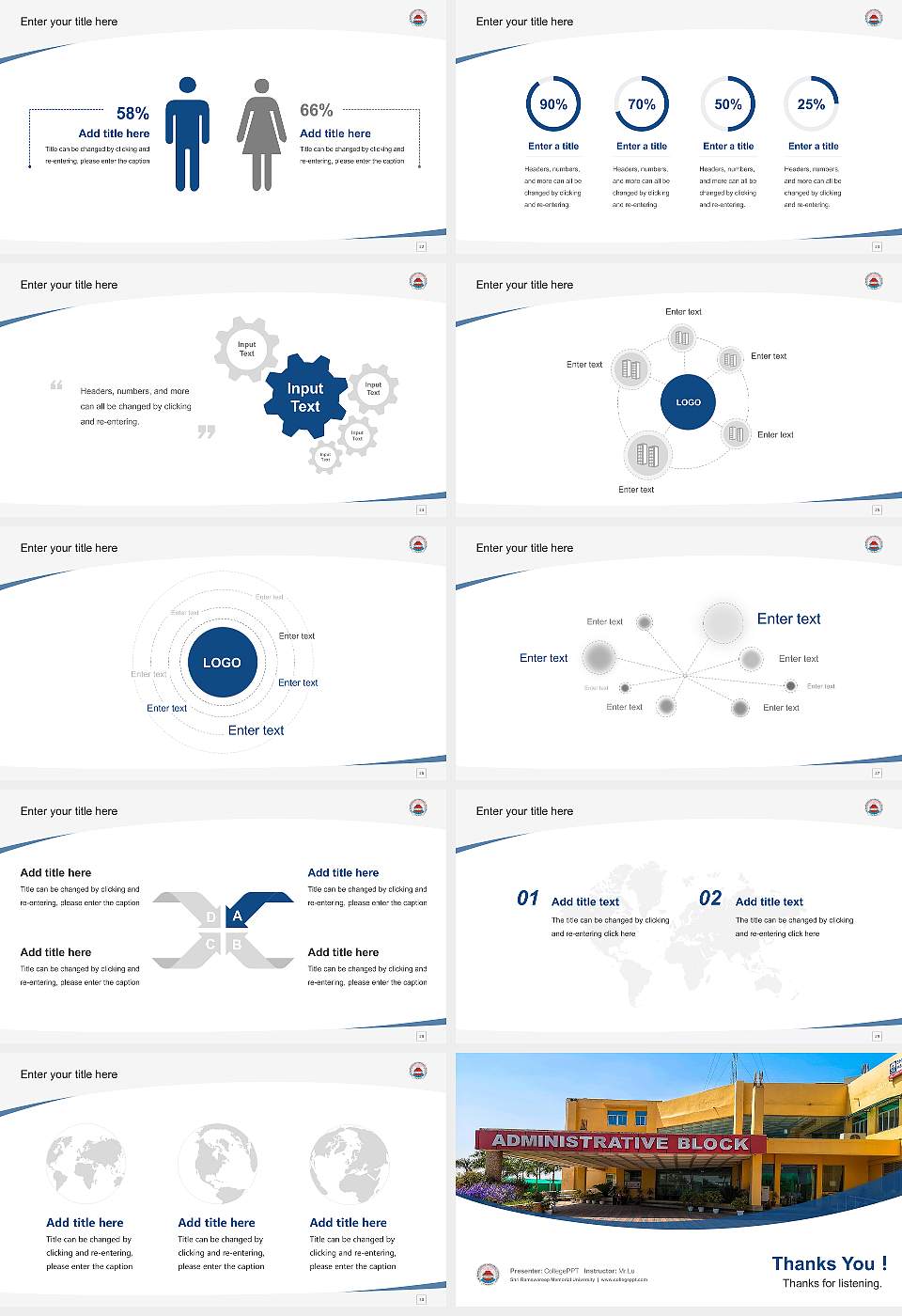 Shri Ramswaroop Memorial University Course/Courseware Creation PPT Template16:9 ratio PPT effect preview image4