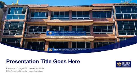 Sikkim Professional University Course/Courseware Creation PPT Template