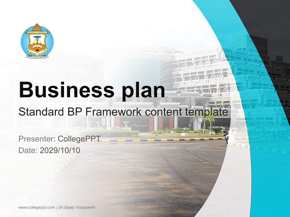 Sri Balaji Vidyapeeth Competition/Entrepreneurship Contest PPT Template4:3 ratio PPT effect preview image9