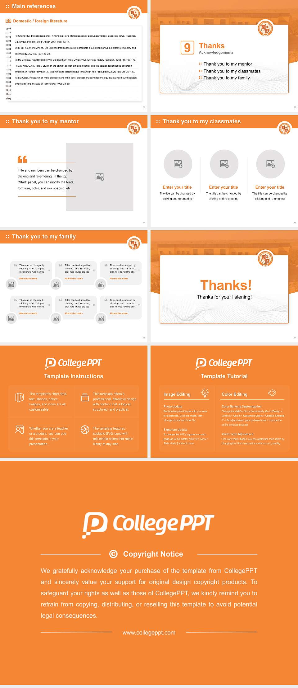Surendranagar University Graduation Thesis Defense PPT Template4:3 ratio PPT effect preview image7