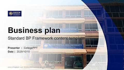 Sikkim Professional University Competition/Entrepreneurship Contest PPT Template