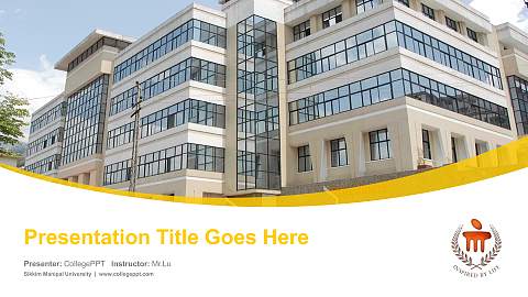 Sikkim Manipal University Course/Courseware Creation PPT Template