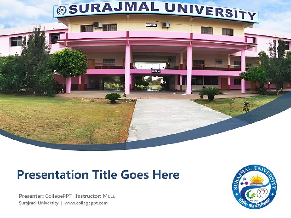 Surajmal University Course/Courseware Creation PPT Template4:3 ratio PPT effect preview image5