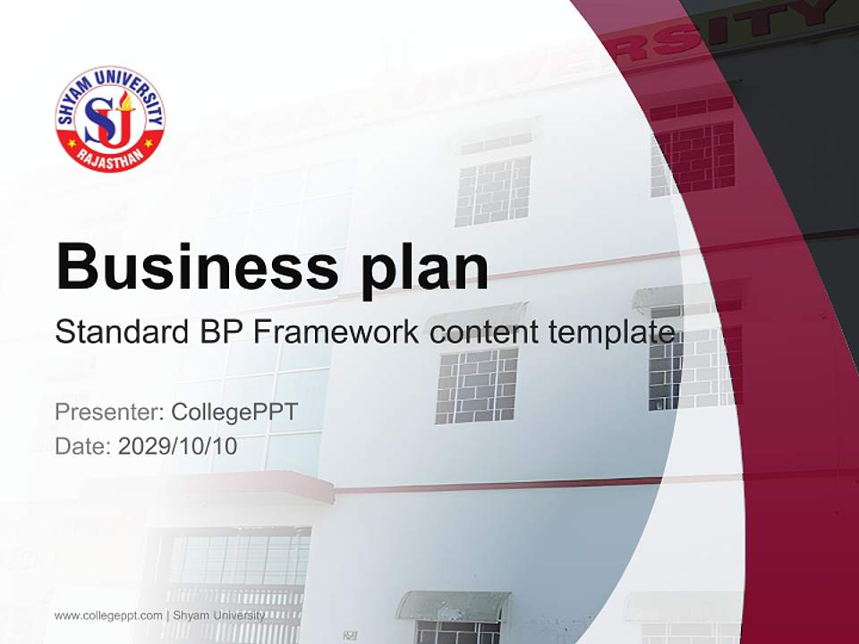 Shyam University Competition/Entrepreneurship Contest PPT Template4:3 ratio PPT effect preview image9